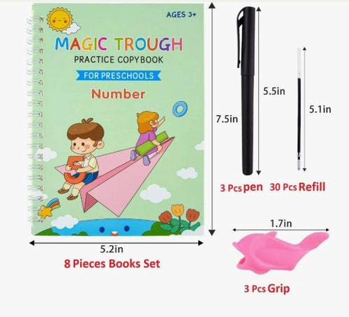 Magic Practice Copybook (4 Book + 10 Refill) (A-127);;'''[;;'[[],